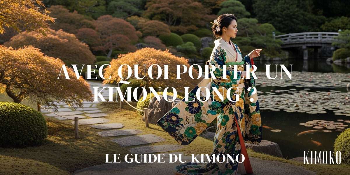 Avec quoi porter un kimono long ? — Le Guide du Kimono Image