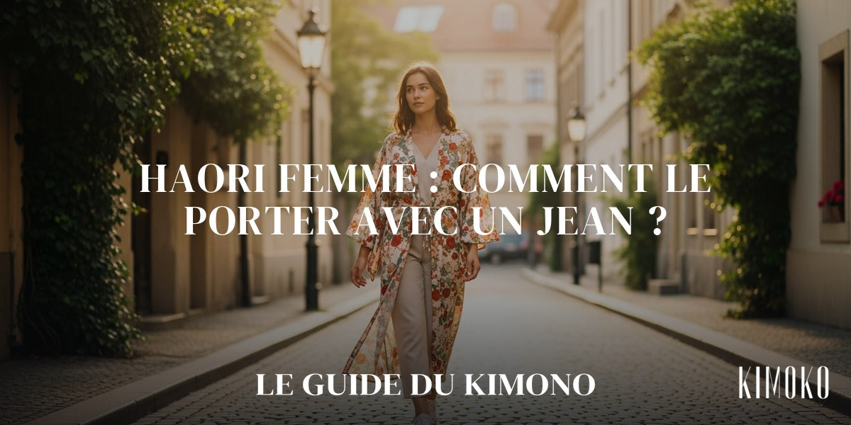 Haori femme : comment le porter avec un jean ? — guide complet par Sofia Image