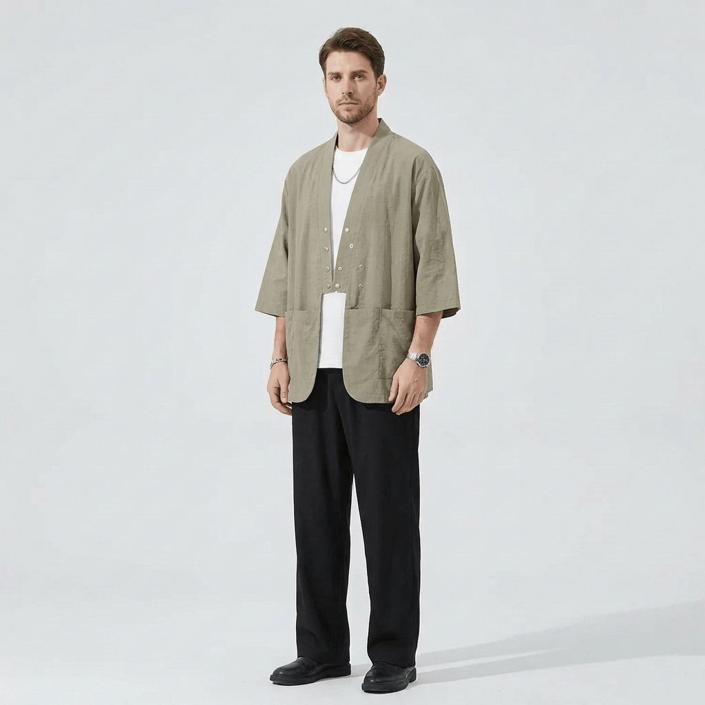 Chemise Kimono Pour Homme