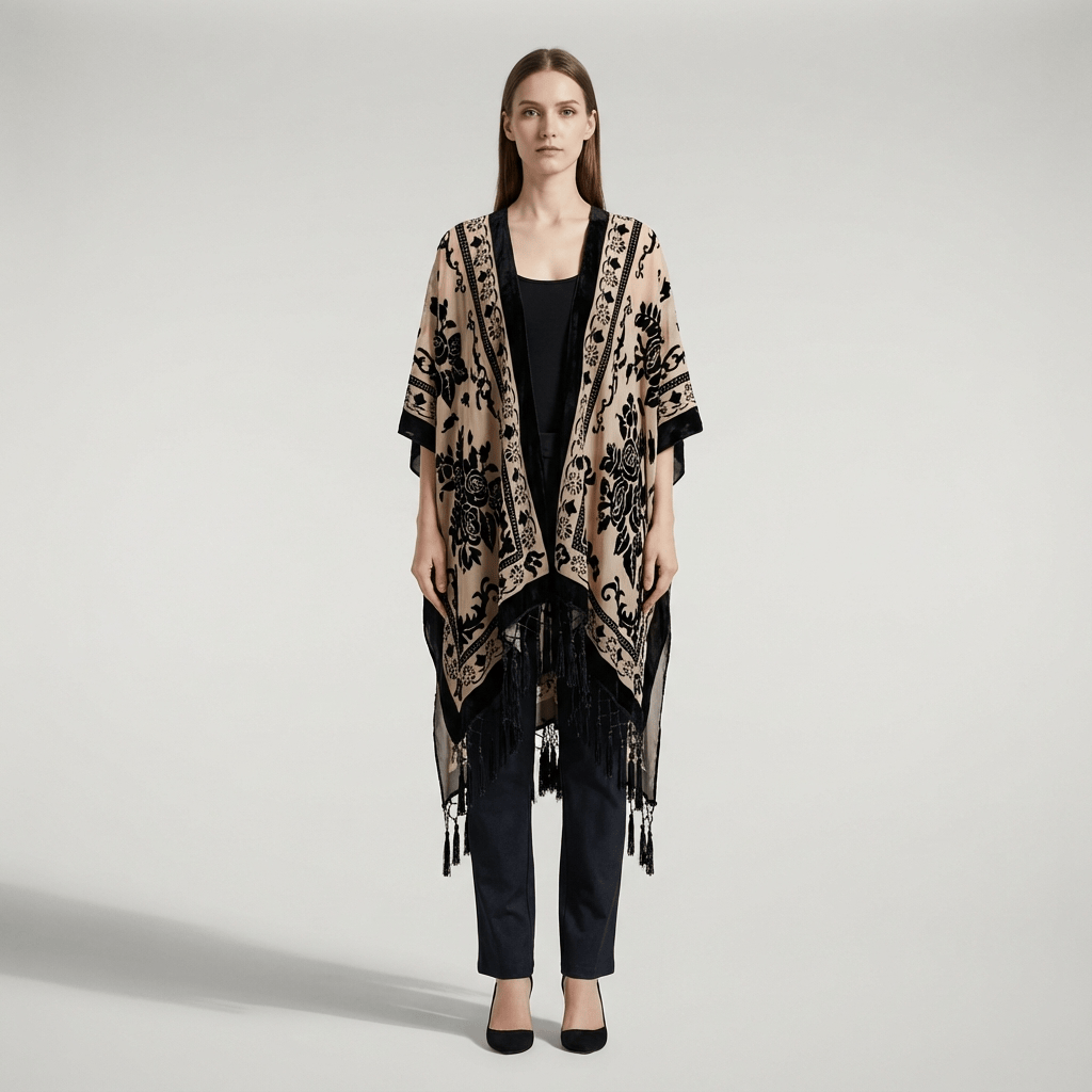 Femmes Châle Long Kimono Cardigan