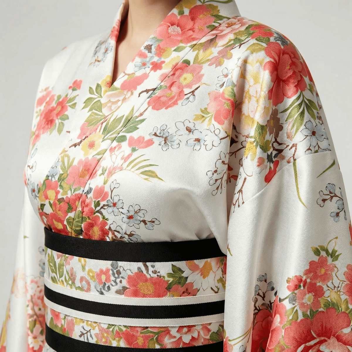 Kimono Femme Long Blanc