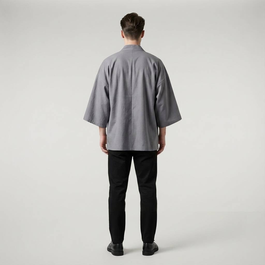 Kimono Gris Unis Homme