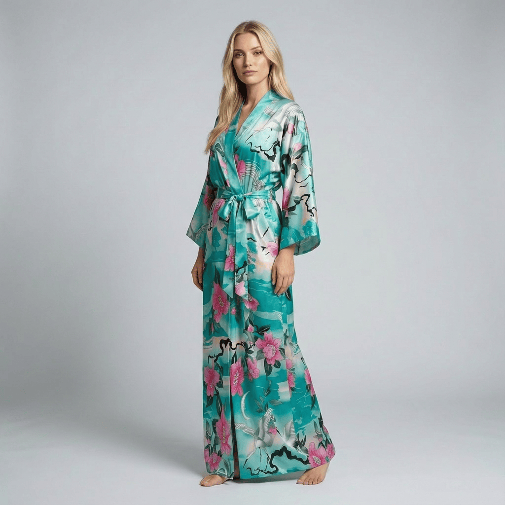 Kimono Plage Fleuri Femme