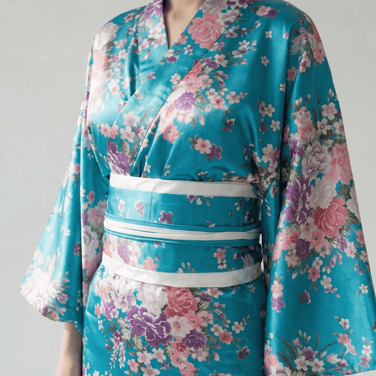 Kimono Traditionnel Bleu