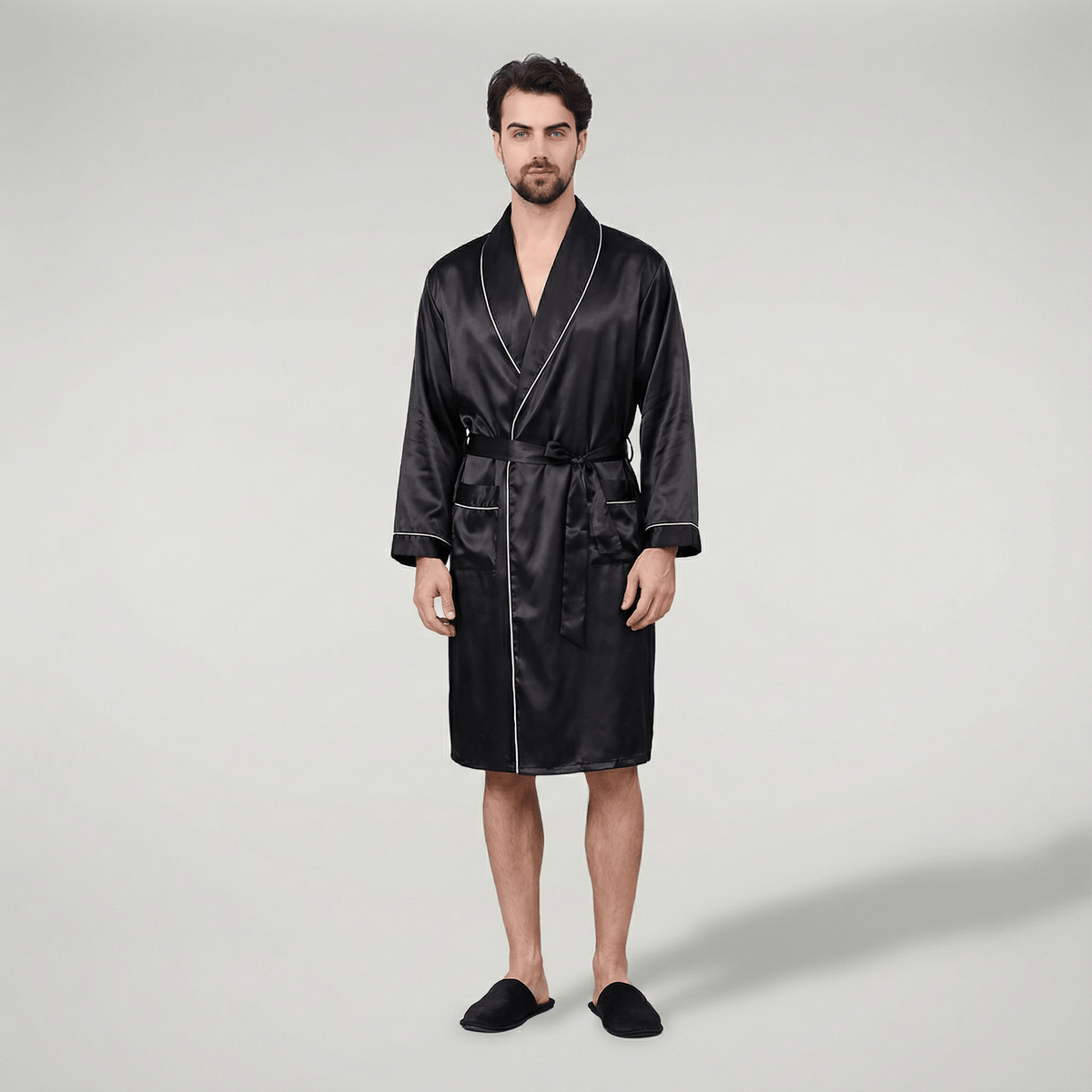 Peignoir Kimono Satin Homme