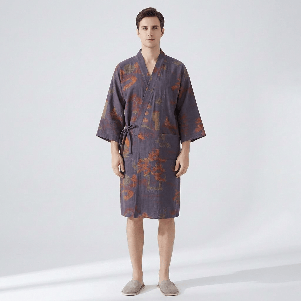 Pyjama Kimono Homme Coton