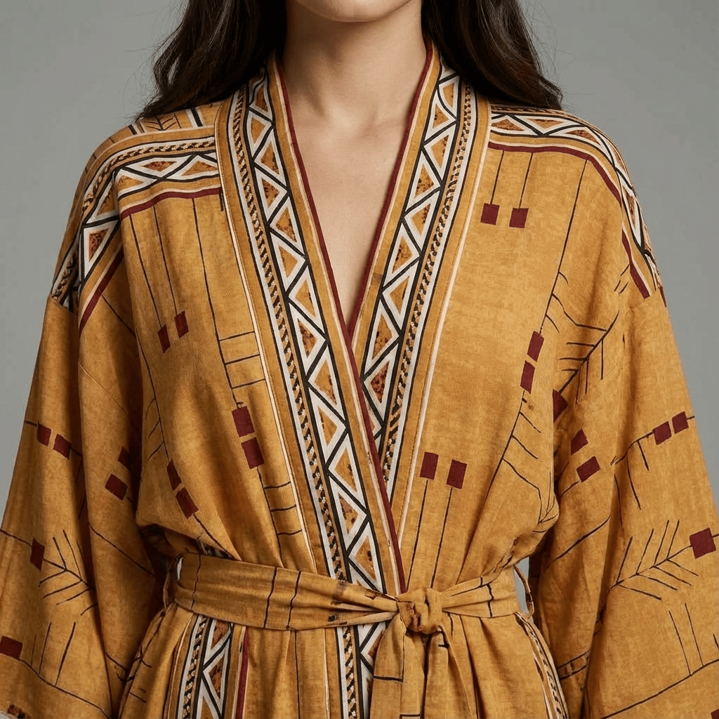 Robe Kimono Manches Longues