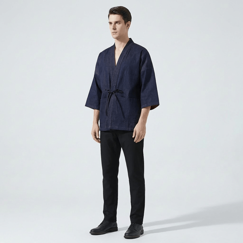 Veste Kimono Denim Homme