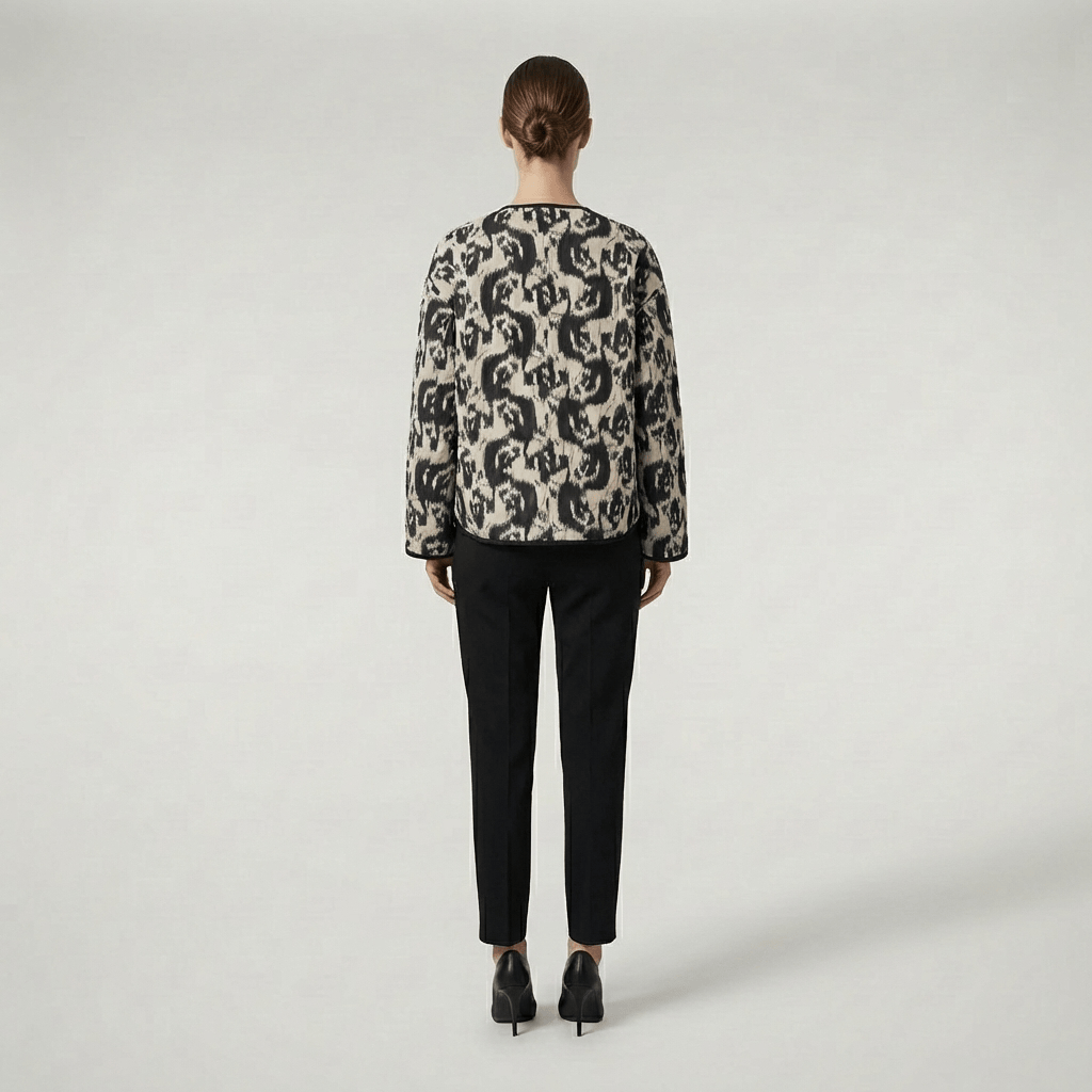 Motif abstrait noir et blanc